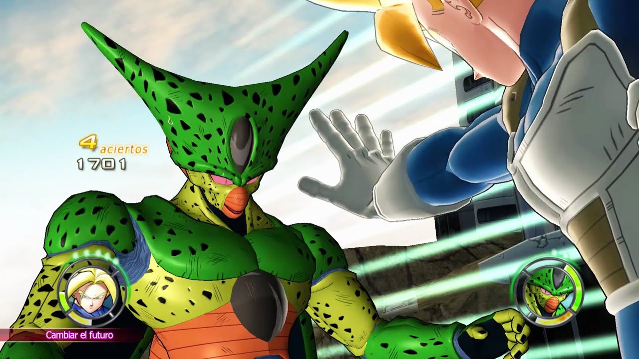 Dragon Ball:Raging Blast 2 Trunks vs Cell