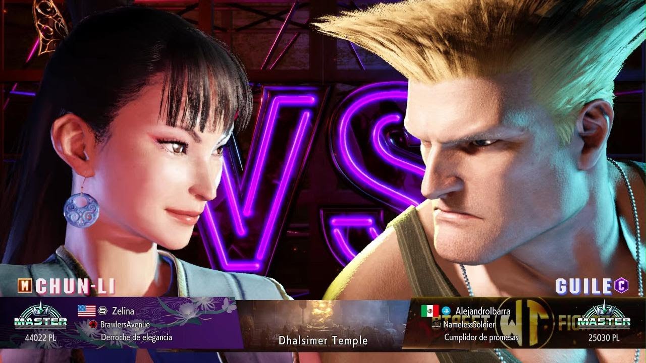 Street Fighter 6 Guile master vs Chun Li master control modern
