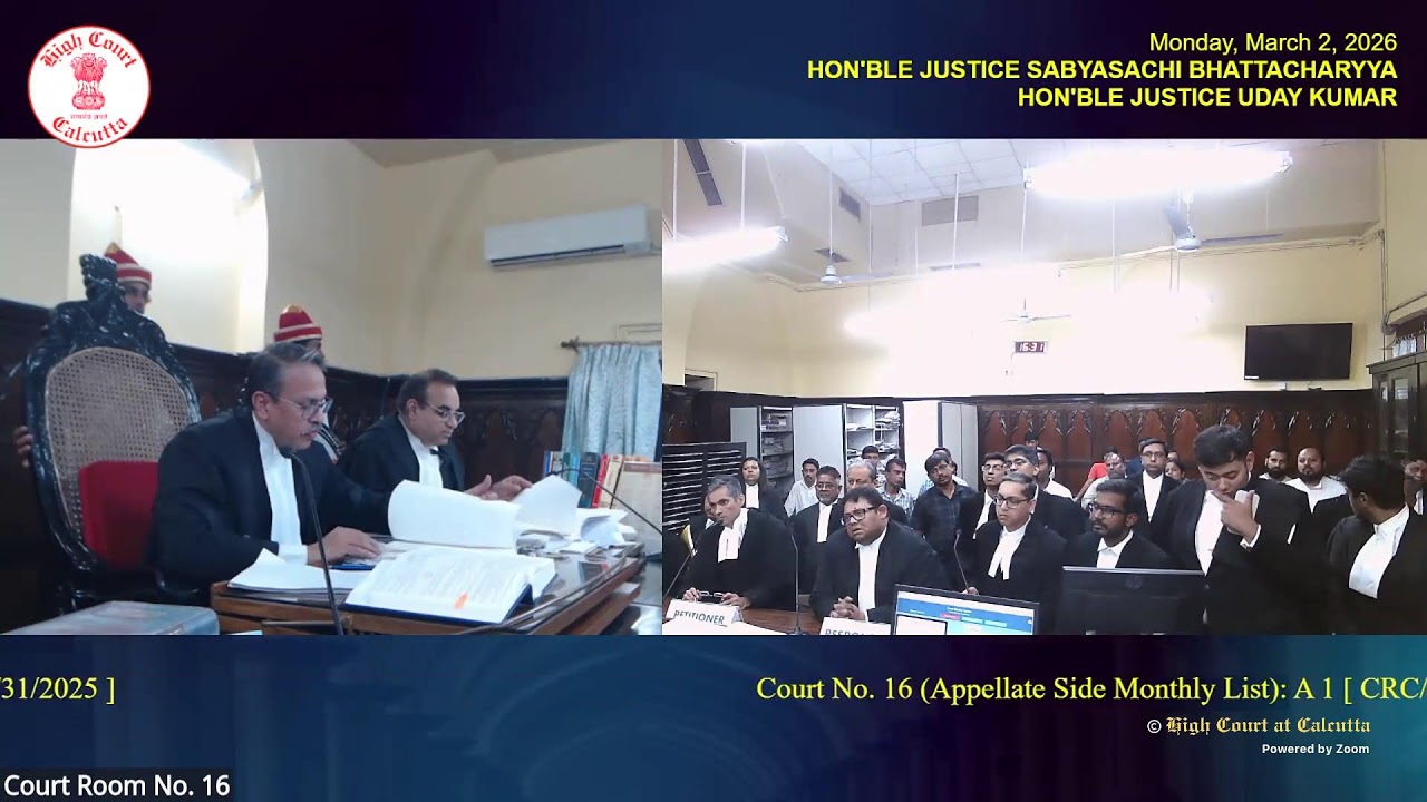 02 March 2026 | Court No. 16 | Live Streaming of the Court proceedings.