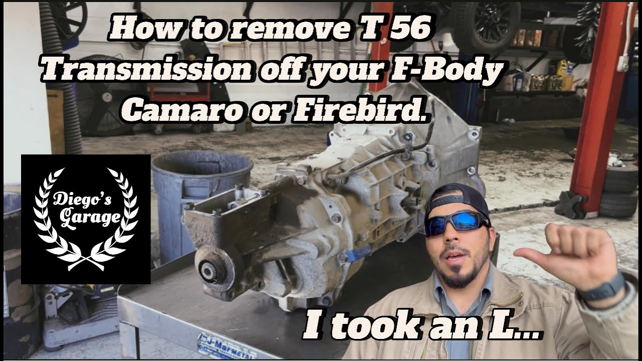 How to remove T56 transmission off your F Body Camaro or Firebird.