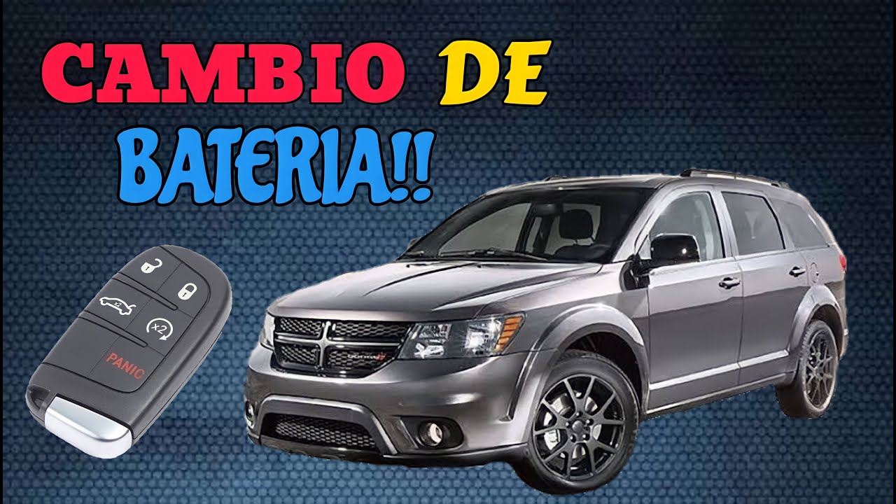 🔑 Cambia la BATERIA DE LLAVE de tu Journey R/T, SXT, GT ¡SUPER RAPIDO!🔑