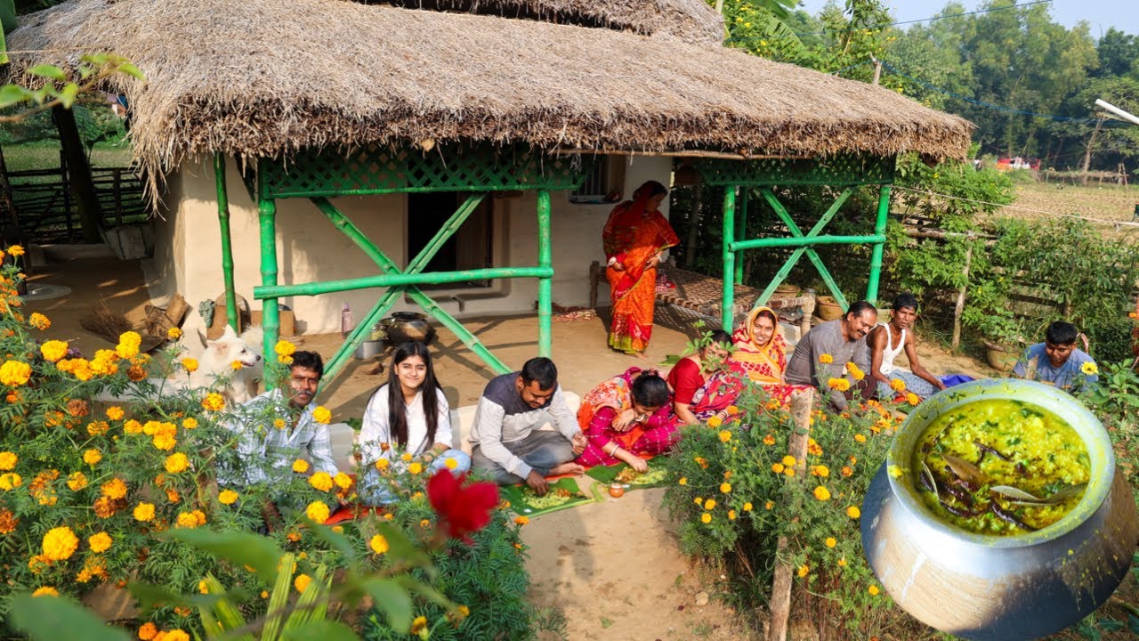 শীতের দিনে ক্ষেতের টাটকা সবজি তুলে খিচুড়ি রান্না করে সবাই মিলে একসাথে খাওয়ার মজাই আলাদা |
