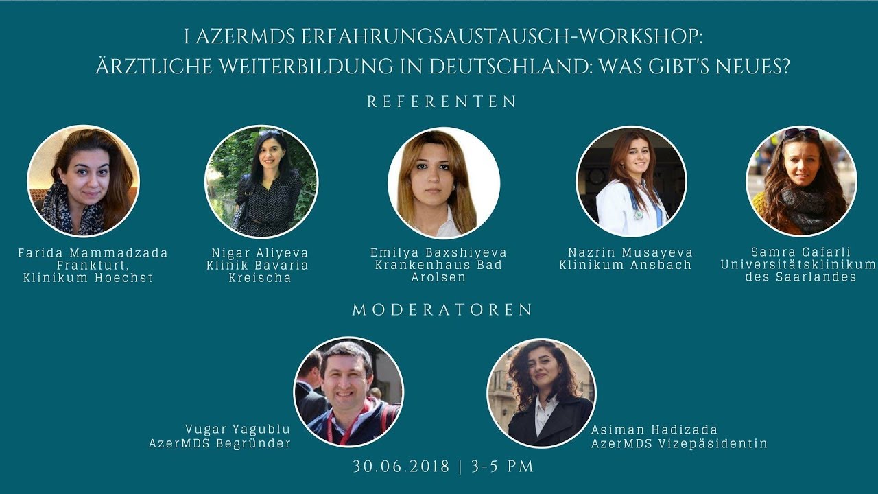 AzerMDS alumnilərinin Almaniyada rezidentura haqqında tövsiyyələri