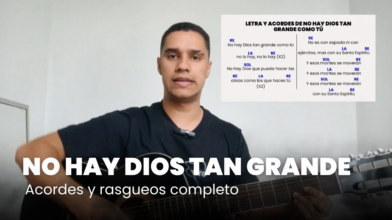 NO HAY DIOS TAN GRANDE COMO T&Uacute; I GUITARRA F&Aacute;CIL TUTORIAL