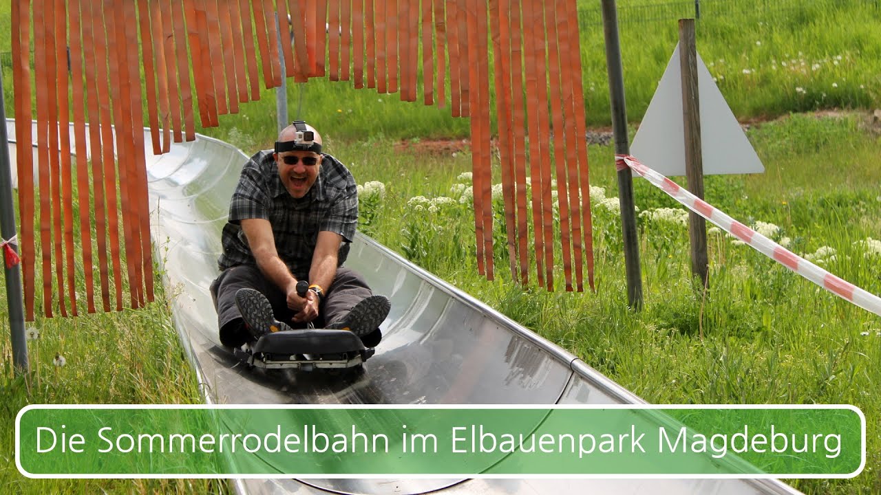 Die Sommerrodelbahn im Elbauenpark Magdeburg