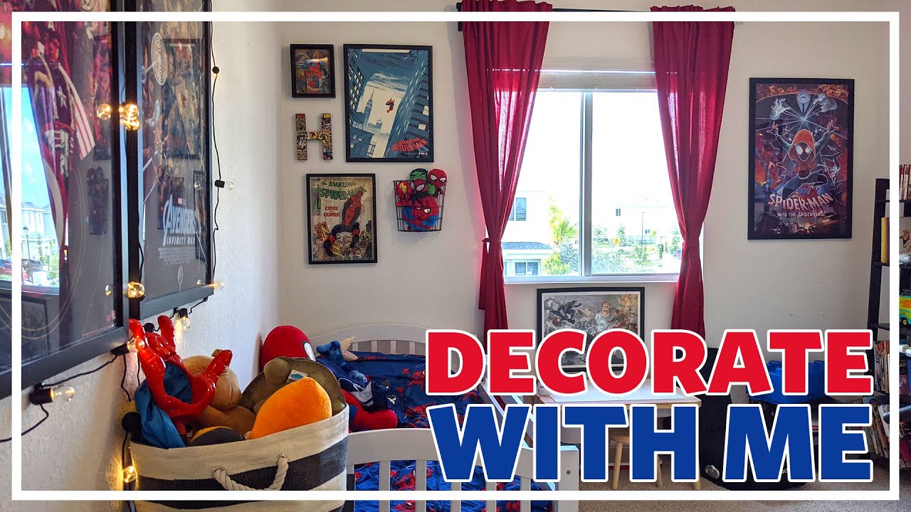 Superhero Kids Room 🕸️ Spiderman Room Clean & Decorate with Me