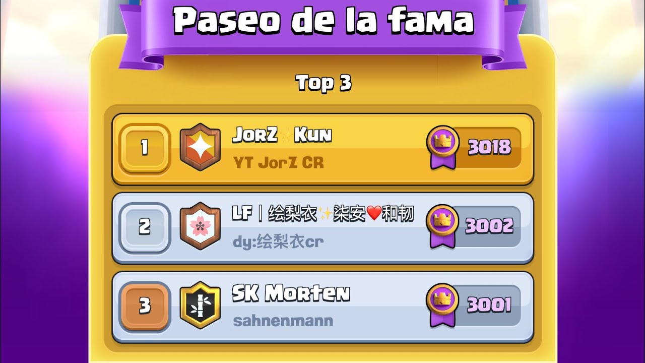 TOP 1 DEL MUNDO EN CLASH ROYALE! 🏆