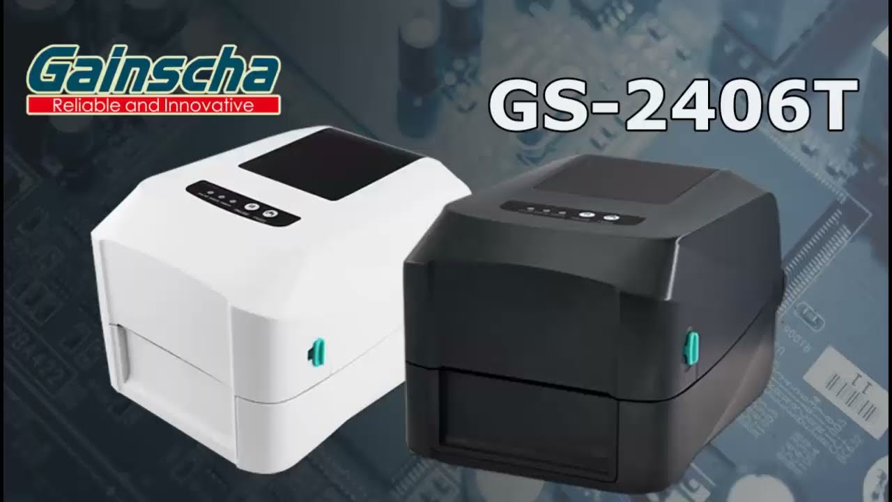 GAINSCHA GS-2406T: Impresora de código de barras de 4 pulgadas