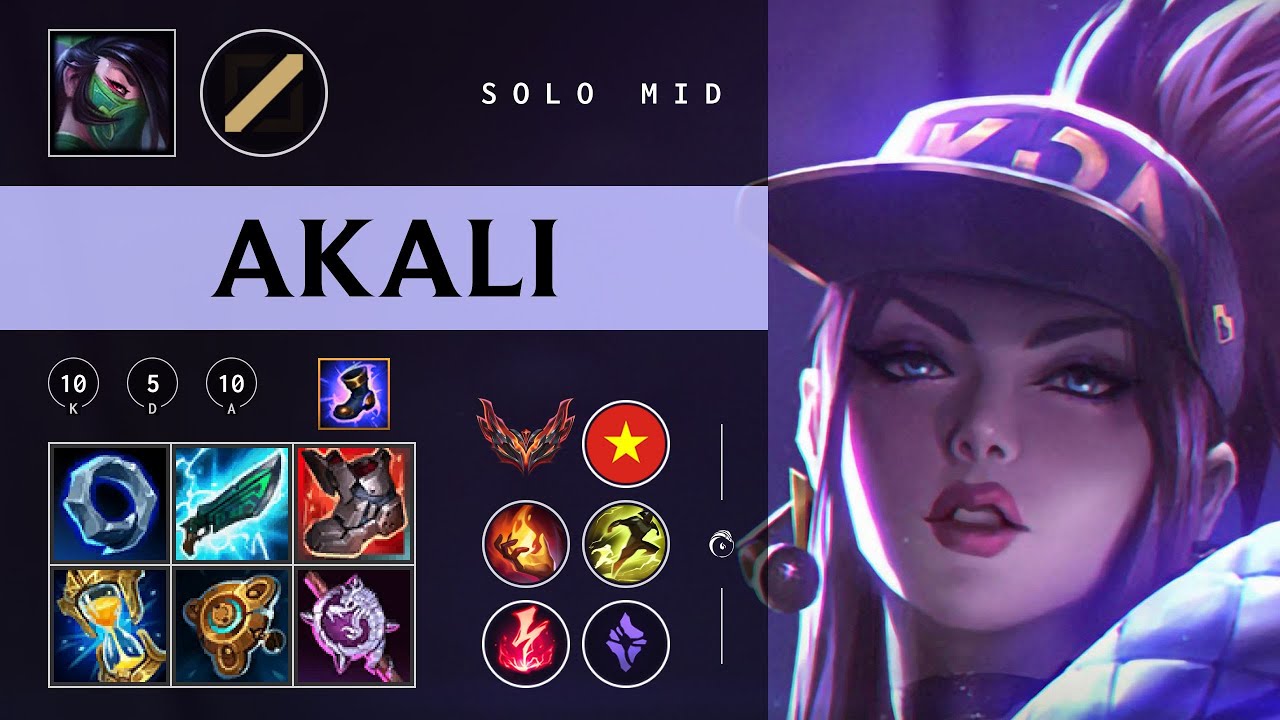 Akali Mid vs Tristana - VN Grandmaster Patch 26.03