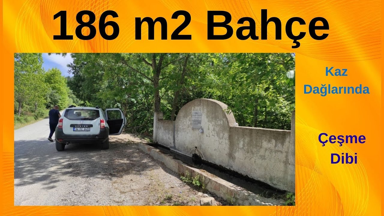 Bahçe 186 m2 Suyu Yolu Olan, Kazdağları Dibinde 300.000 TL