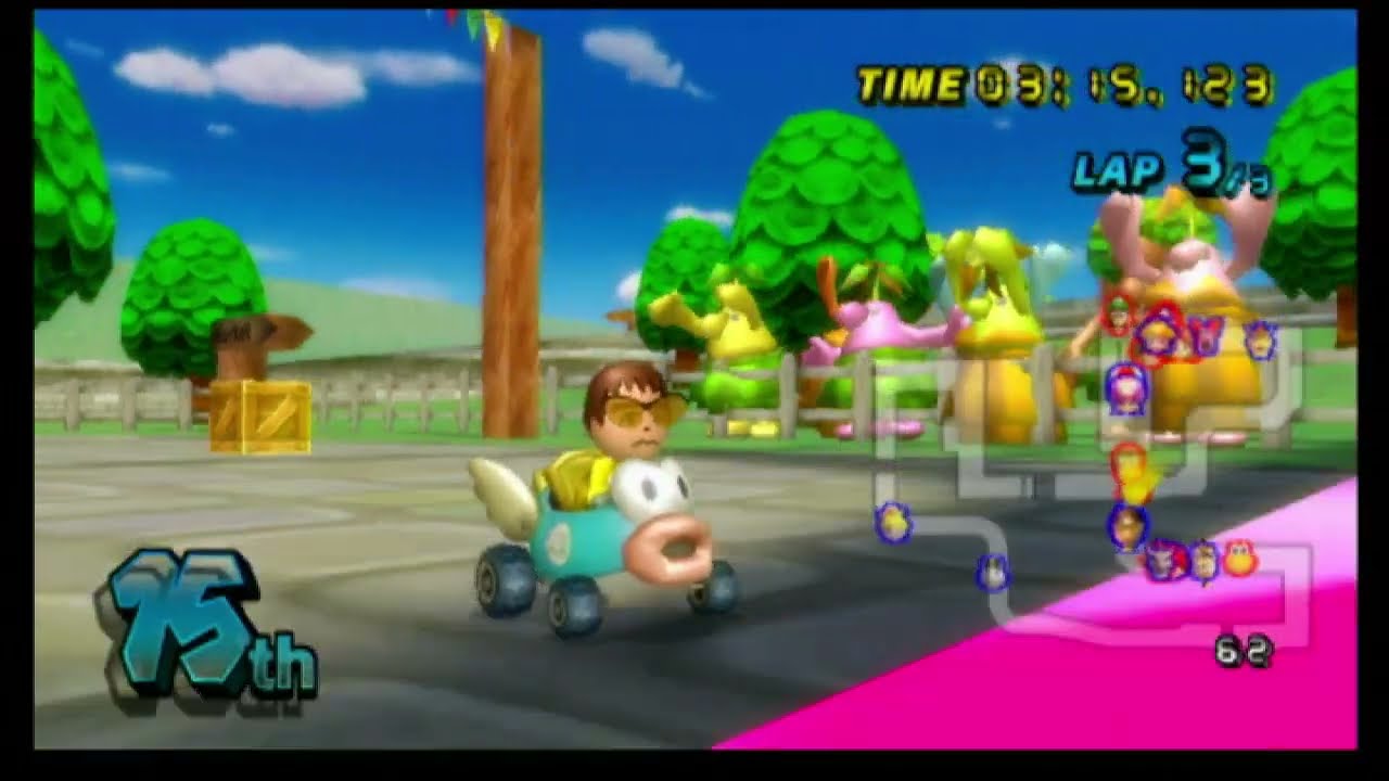 Mario Kart Wii with 24 Players! Festival Town!