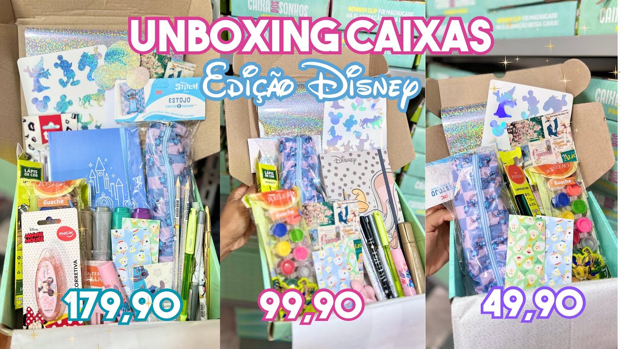 TESTANDO OS ITENS DA CAIXA DISNEY🩵💙 | clube Judá edição Disney 100 anos