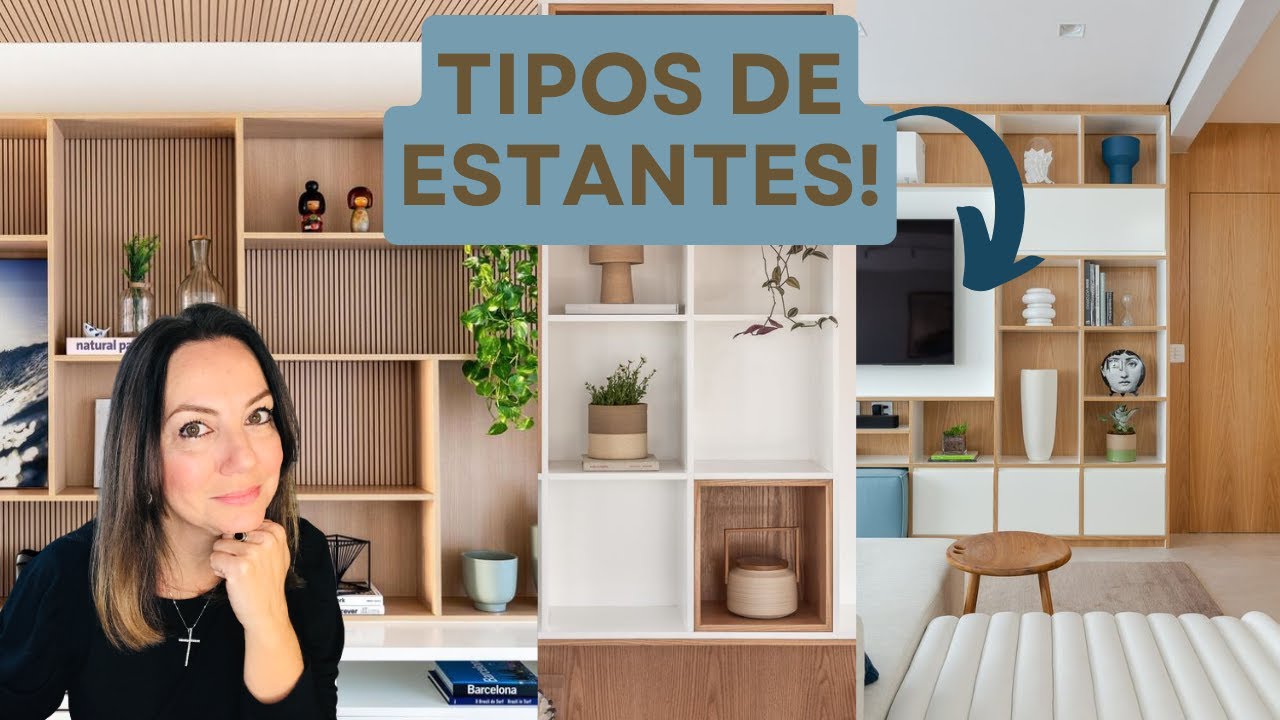 TIPOS de ESTANTE para SALA!!!