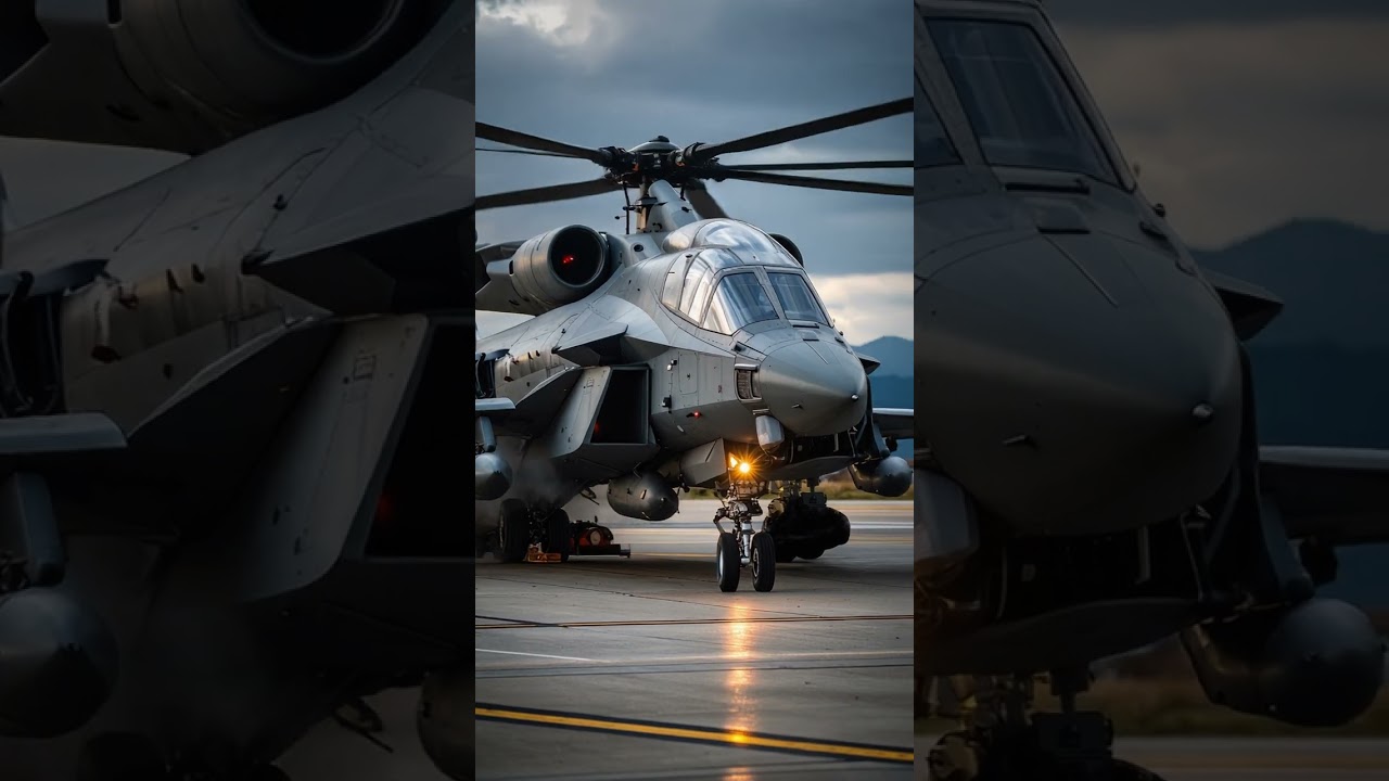 🛸 Futuristic Military Helicopter Concept | Sci-Fi Combat Design #shorts
