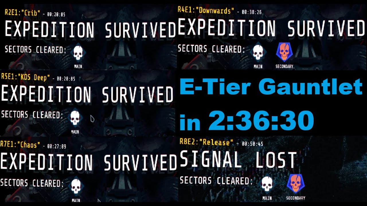 GTFO E tier Gauntlet Speedrun 2:36:30 (all E tiers in order)