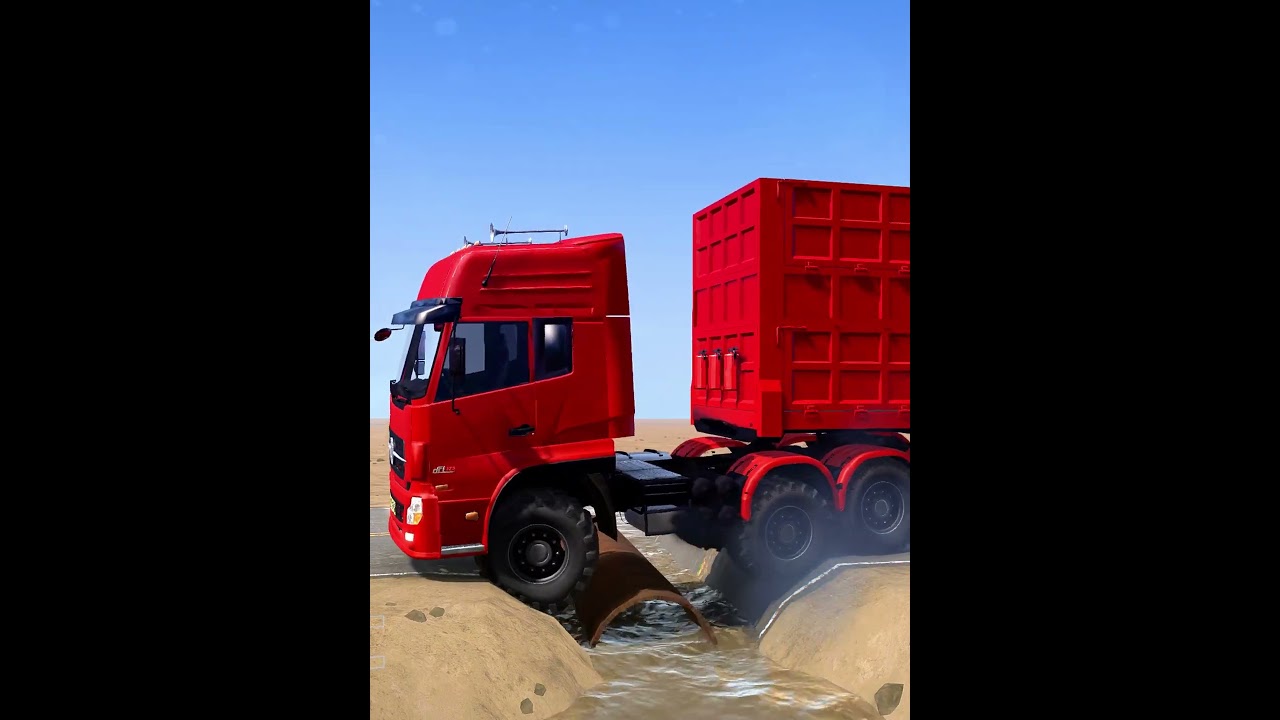 Dump Truck Off-Road Survival | MudRunner Extreme Terrain! | Ep.200 #Mudrunner #Shorts