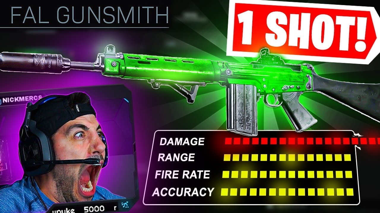 The 1 SHOT FAL 😮 TRY THIS CLASS! (Modern Warfare Warzone)