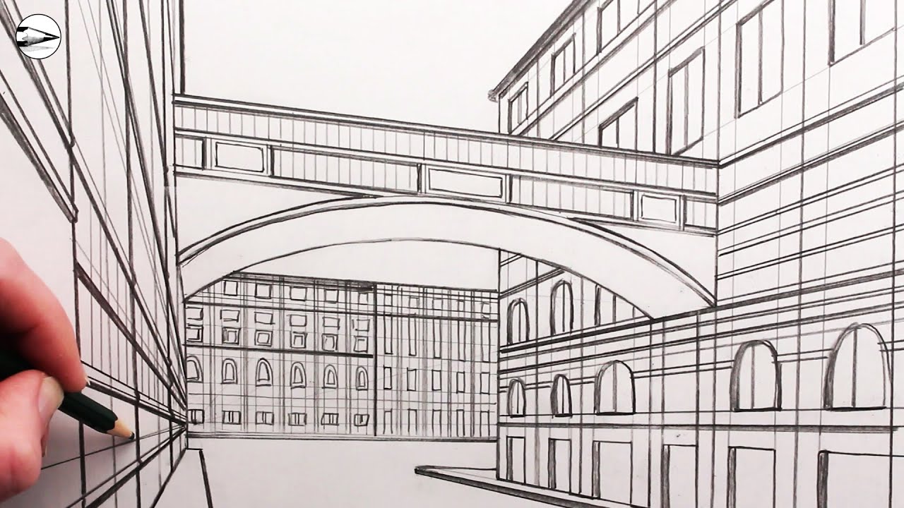 How to Draw a Sky Bridge (Step by Step)