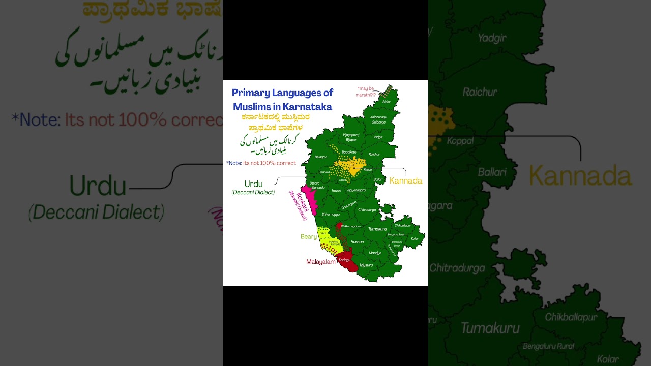 primary Language of Muslims in Karnataka #karnataka #mysurudasara #mysuru #byari #muslim