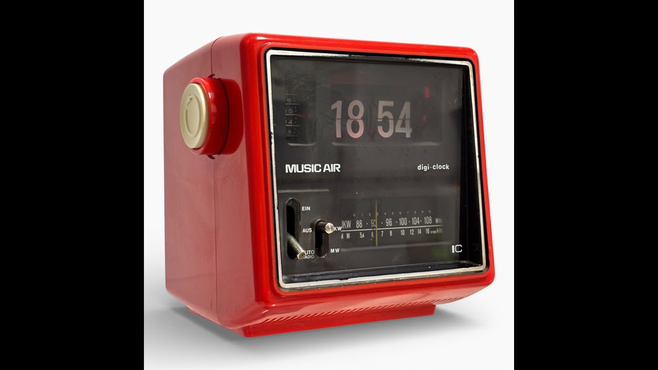 Music Air MRK-220 Flip Clock Radio | Space Age Design 1960s–70s | COPAL Mechanism #vintage