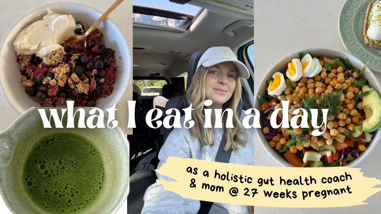 WHAT I EAT IN A DAY as a holistic health coach in the second trimester | healthy meals & tips