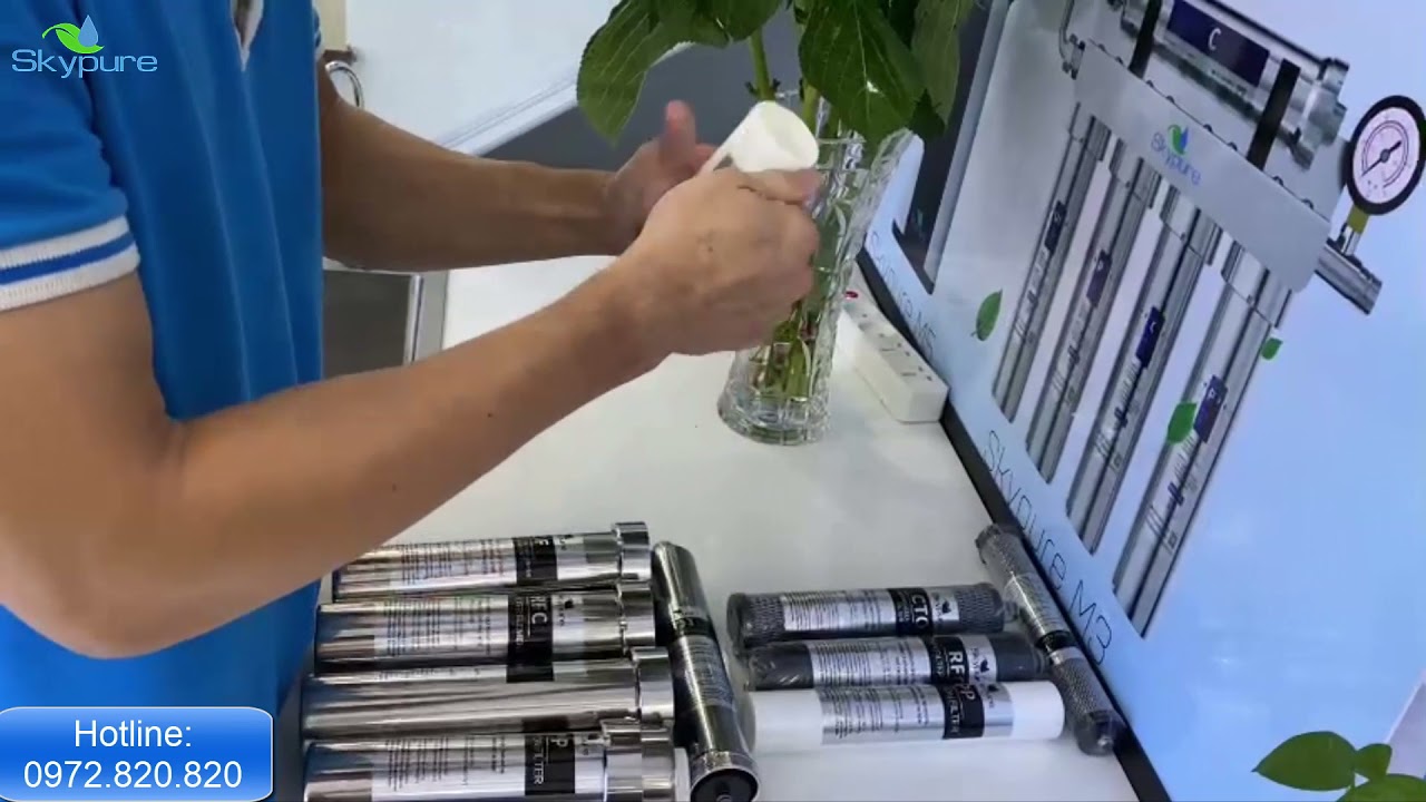Hướng Dẫn Thay Lõi Lọc Máy Lọc Nước M3 của Skypure