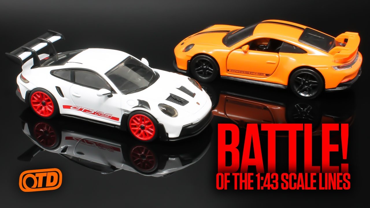Battle of the Hot Wheels 1:43 Scale Lines // Comparing both Porsche 911 GT3 castings