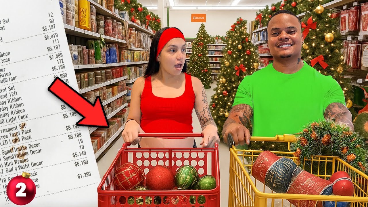 Vlogmas, день 2: Покупка ВСЕХ наших рождественских украшений!