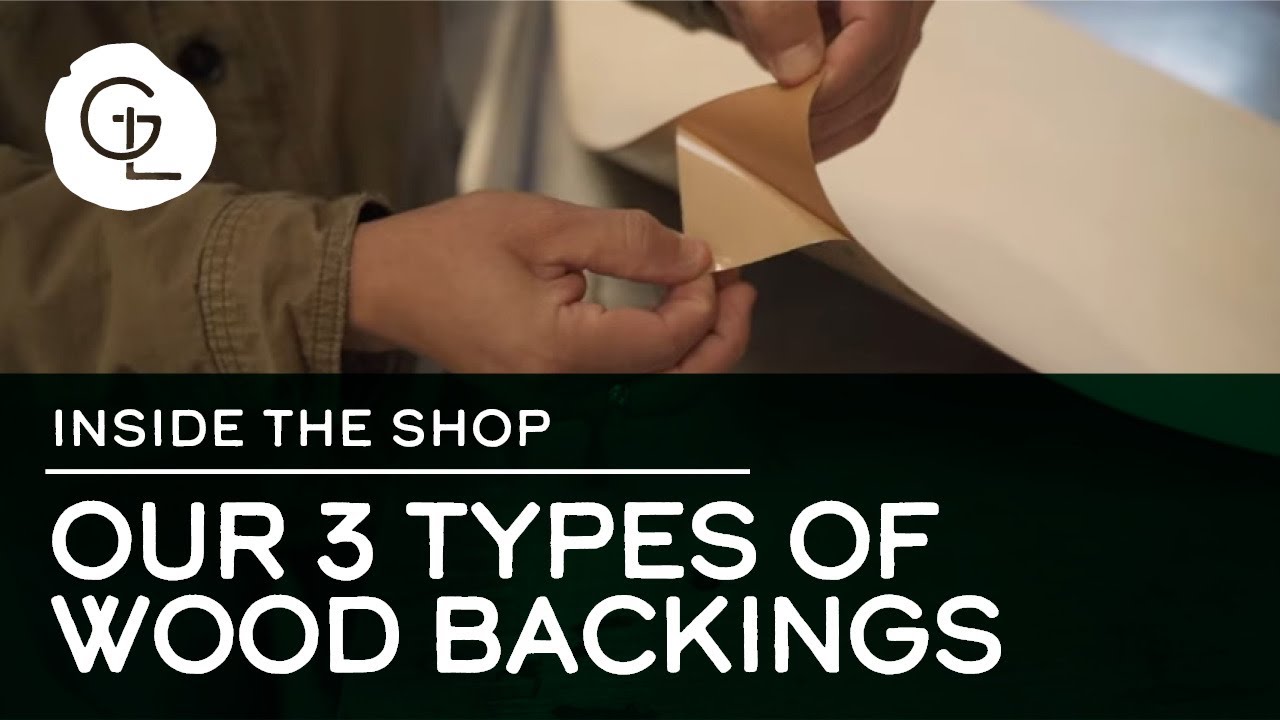 The 3 Types of Wood Backings We Offer