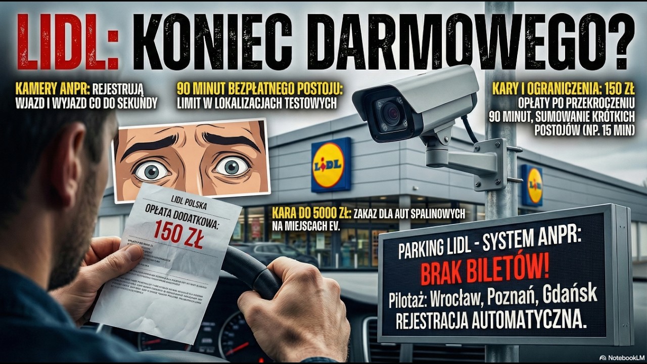 5000 zł kary pod Lidlem. Uważaj! Masz 90 minut, potem płacisz fortunę!