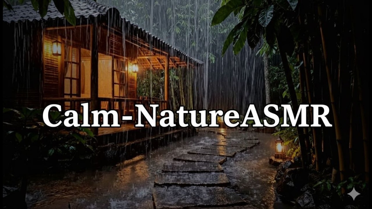 Fall Asleep Fast 🌧️ Rain and Crickets on Cozy Porch at Night (No Music)