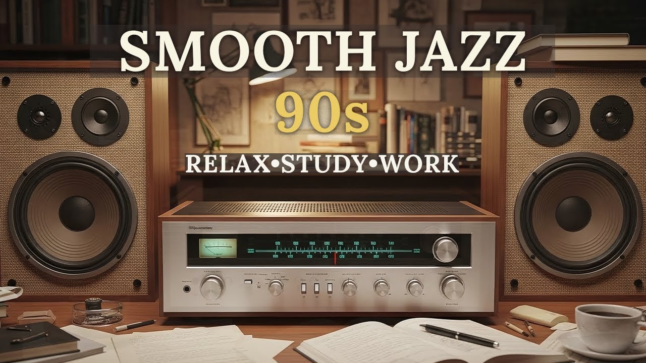 Smooth Jazz R&B 90s 🎷 Calm Instrumental Music for Work, study & Nighttime