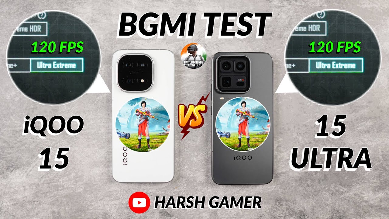iQOO 15 Ultra vs iQOO 15 - 120 FPS BGMI Test, Heating & Battery Test | Shocking Results 😱