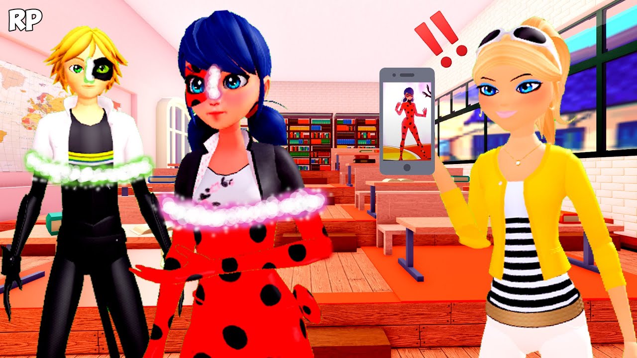ХЛОЯ РАСКРЫВАЕТ ЛИЧНОСТИ ЛЕДИ БАГ И КОТА НУАР БЕЗ MIRACULOUS RP - MIRACULOUS ROBLOX!