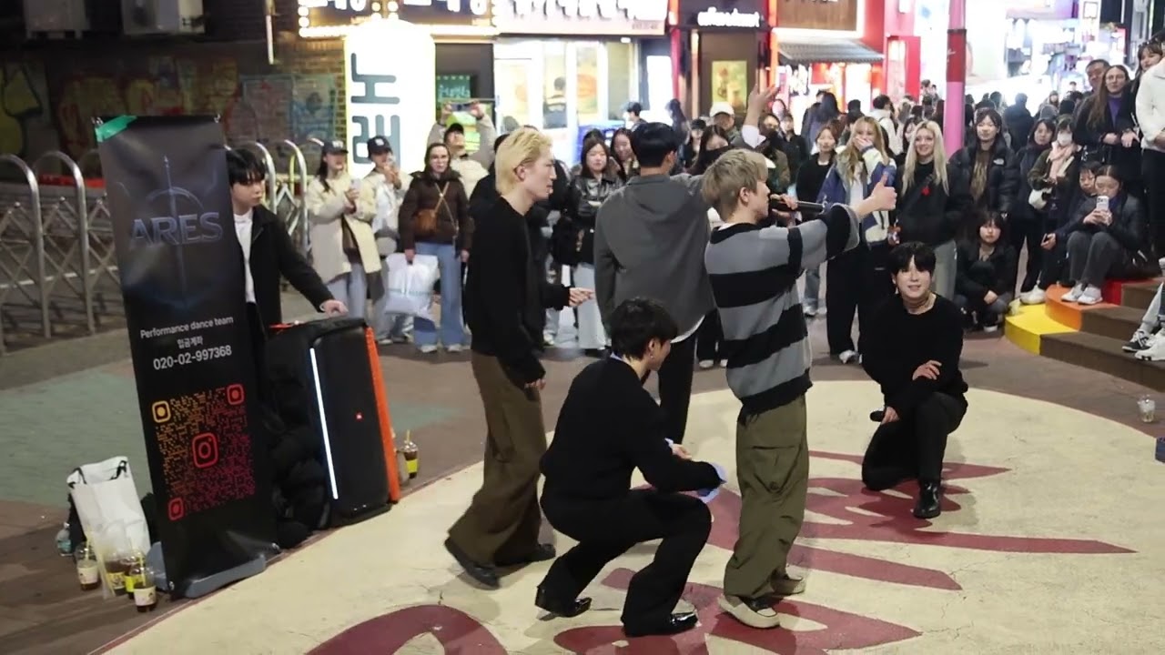KPOP&JHKTV ]ARES&FormerBTS backup dancer Jangwoo hongdae kpopdance#붉은 노을(Sunset Glow) 아래스장우홍대케이팝댄스
