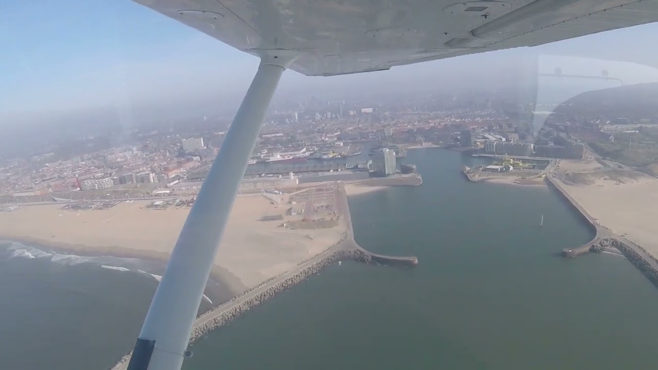 Cessna 172 - Langs de Zuid Hollandse kust