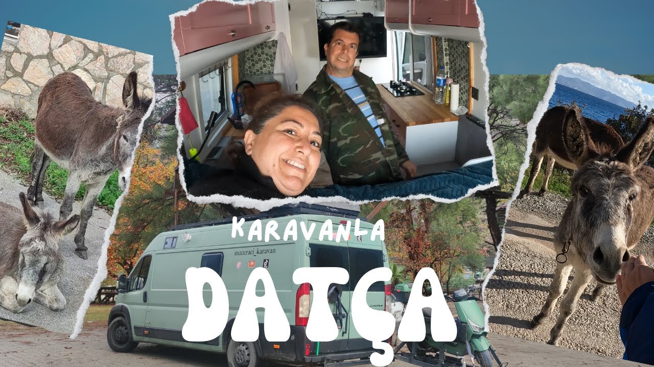 KARAVANLA DATÇA DA NELER YAPTIK ? Datça'nın meşhur eşekleri neredeyse  bizi ısırıyorlardı !