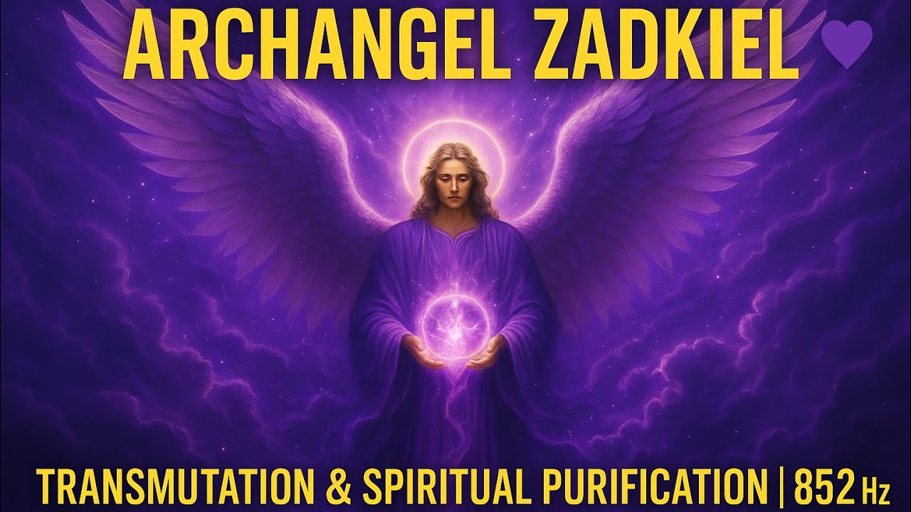 Archangel Zadkiel 💜 Transmutation & Spiritual Purification | 852 Hz Angelic Frequency