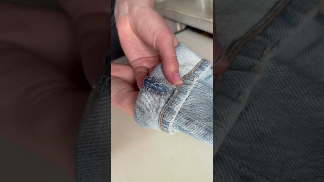 Einfach und schnell Hose k&uuml;rzen #lifehacks