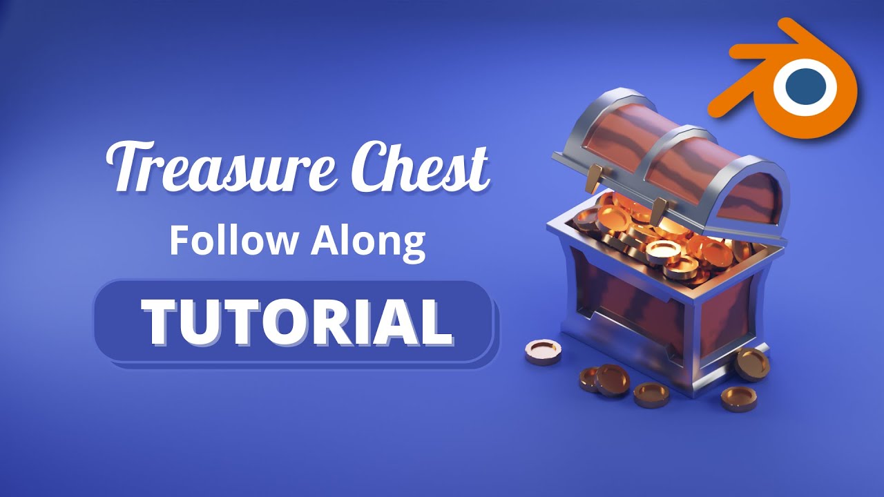 Blender Lowpoly Treasure Chest Tutorial - Follow Along