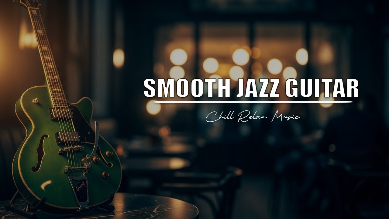 Smooth Jazz Guitar Music - Cool Cafe Vibes • Relaxing Guitar Music for Cafe, Study & Work