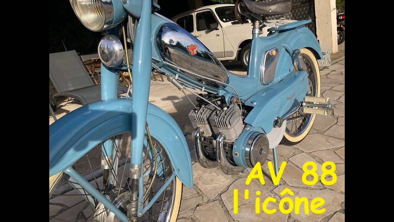 l’iconique AV88 motobecane version bicylindre 132 cc 1960