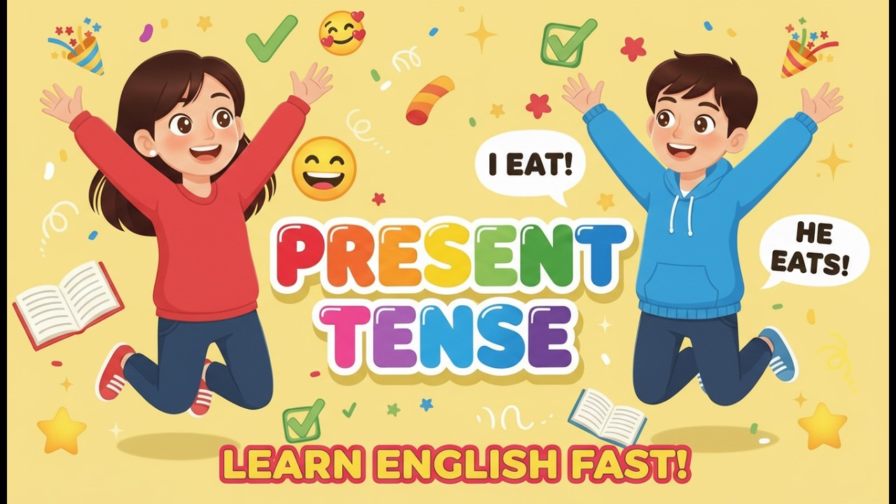 Learn Present Tense Fast | Spoken English for Beginners | Easy Grammar