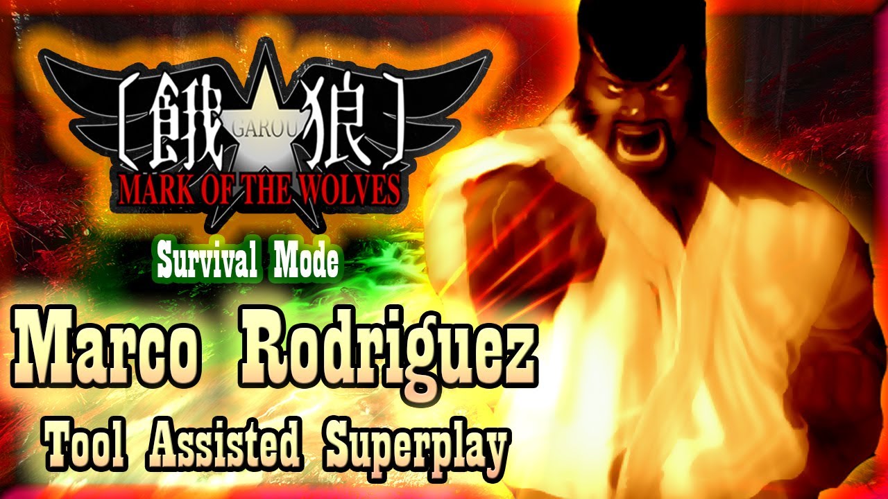 【TAS】GAROU MARK OF THE WOLVES (PS2) - MARCO RODRIGUEZ (SURVIVAL MODE) (KHUSHNOOD BUTT USA VERSION)