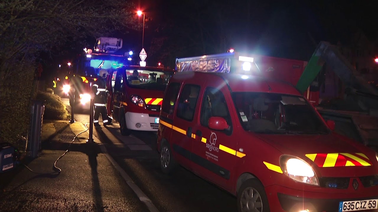 Feu de parking à Villeneuve d'Ascq