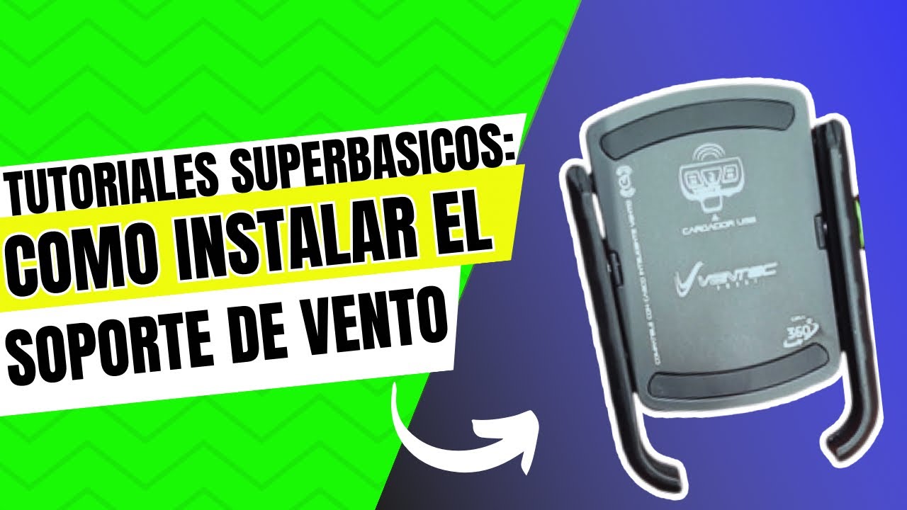 Tutoriales Súperbasicos: Cómo instalar el soporte de celular de VENTO !!