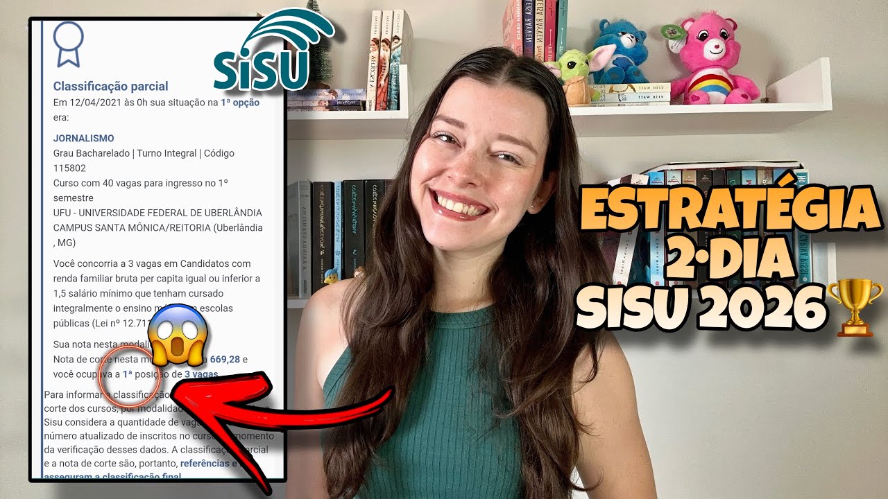 🏆VOCÊ PRECISA FAZER ISSO NO 2ºDIA DO SISU 2026 l A Melhor Estratégia para o Segundo Dia do Sisu!!!!