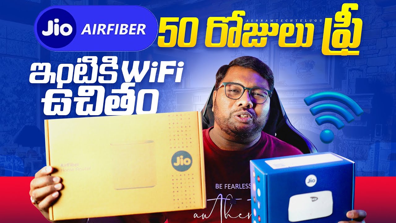 Jio Air Fiber Review + 50 Days Free Offer Explained In Telugu