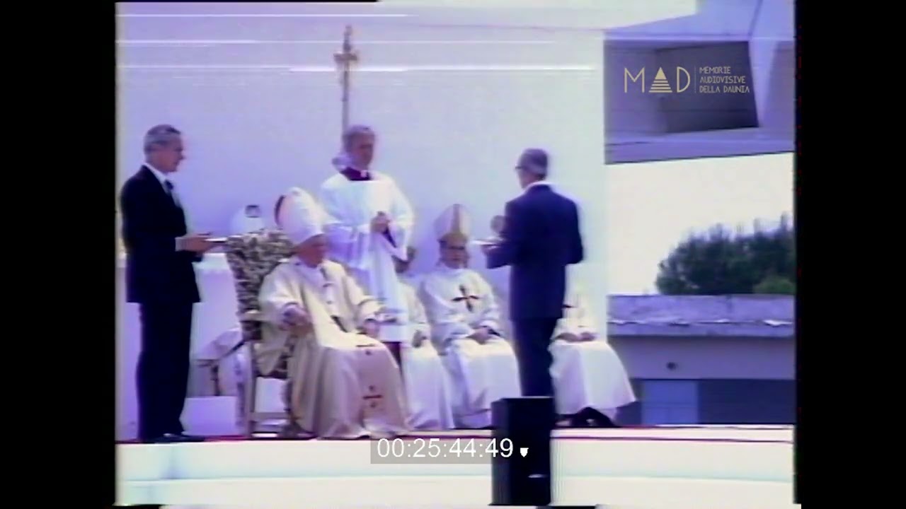 Giovanni Paolo II Visita Foggia 24 Maggio 1987