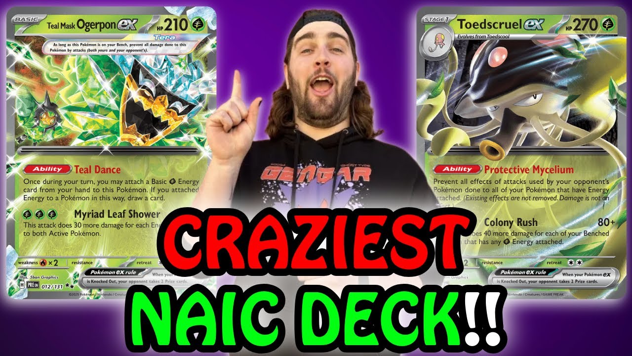 Best Rogue Deck from NAIC!! Toedscruel Ex and Ogerpon Ex!!